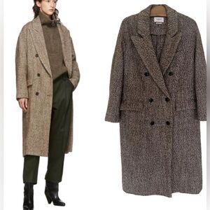 Isabel Marant Etoile Brown Habra Coat in Chestnut
